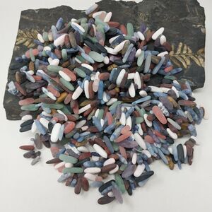 One Strand Natural Raw Mixed Agate Beads